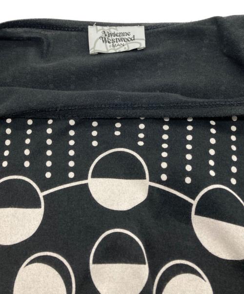 Vivienne Westwood man（ヴィヴィアン ウェストウッド マン）Vivienne Westwood man (ヴィヴィアン ウェストウッド マン) オーブプリントロングカットソー ブラック サイズ:FREEの古着・服飾アイテム