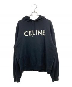 中古・古着通販】CELINE (セリーヌ) ロゴフーディー ドローコードプル