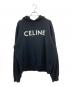 CELINE（セリーヌ）の古着「ロゴ スウェットプルオーバーパーカー」｜ブラック