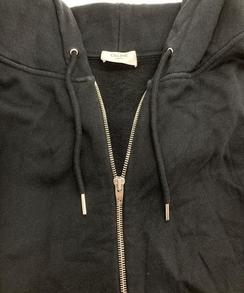 CELINE（セリーヌ）CELINE (セリーヌ) ジップアップパーカー ブラック サイズ:XXLの古着・服飾アイテム