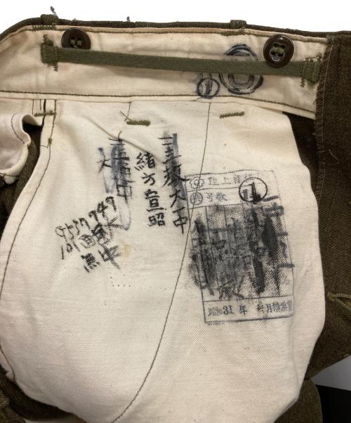日本軍（ニホングン）日本軍 (ニホングン) ミリタリーパンツ オリーブ サイズ:W33の古着・服飾アイテム
