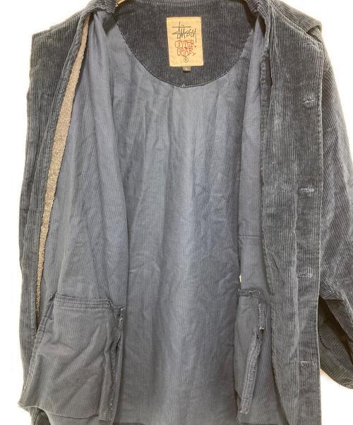stussy（ステューシー）stussy (ステューシー) コーデュロイカバーオール ネイビー サイズ:Lの古着・服飾アイテム