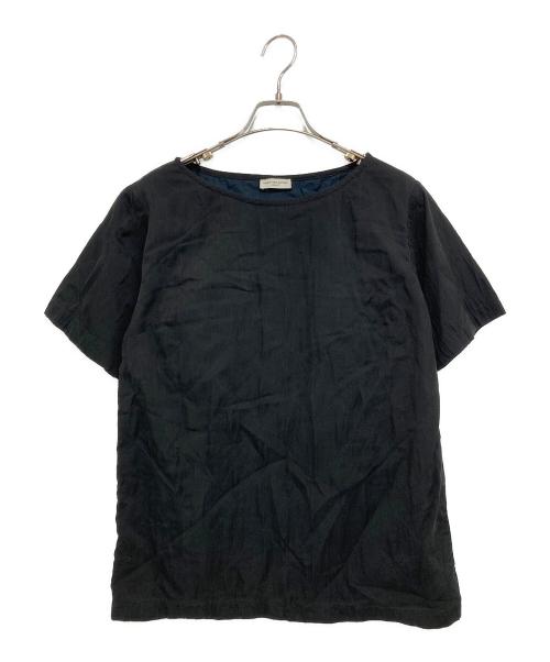 DRIES VAN NOTEN（ドリスヴァンノッテン）DRIES VAN NOTEN (ドリスヴァンノッテン) コットンシルクキルティングブラウス ブラック サイズ:36の古着・服飾アイテム