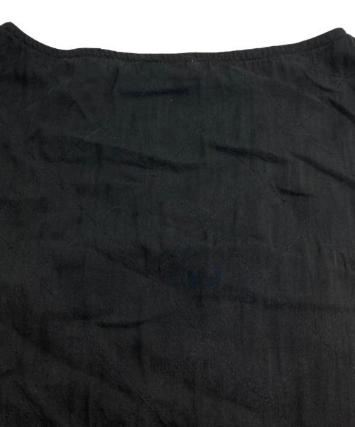 DRIES VAN NOTEN（ドリスヴァンノッテン）DRIES VAN NOTEN (ドリスヴァンノッテン) コットンシルクキルティングブラウス ブラック サイズ:36の古着・服飾アイテム
