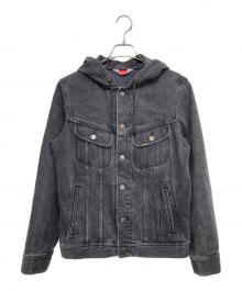 SUPREME（シュプリーム）の古着「Hooded Denim Jacket フーデットデニムジャケット」｜ブラック