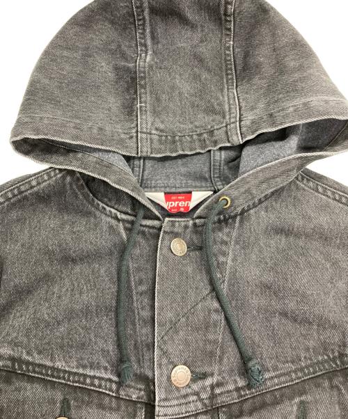 SUPREME（シュプリーム）SUPREME (シュプリーム) Hooded Denim Jacket フーデットデニムジャケット ブラック サイズ:Sの古着・服飾アイテム