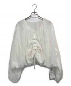 中古・古着通販】Heve (ヘイヴ) dolman ruffle sleeve BL ブラック 