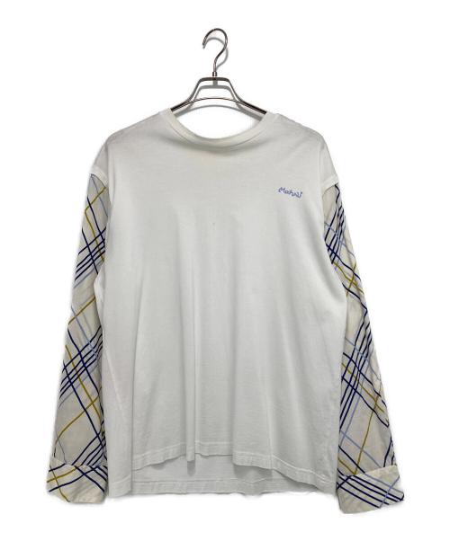MARNI（マルニ）MARNI (マルニ) アームデザイン ロングスリーブカットソー ホワイト サイズ:SIZE 44の古着・服飾アイテム