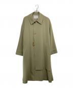 CULLNIクルニ）の古着「Tie LockeLayeredn Coat レイヤードタイロッケンコート」｜グリーン