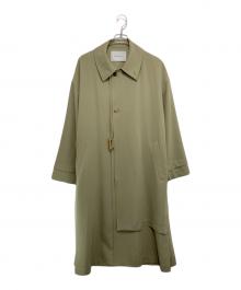 CULLNI（クルニ）の古着「 Tie LockeLayeredn Coat レイヤードタイロッケンコート」｜グリーン