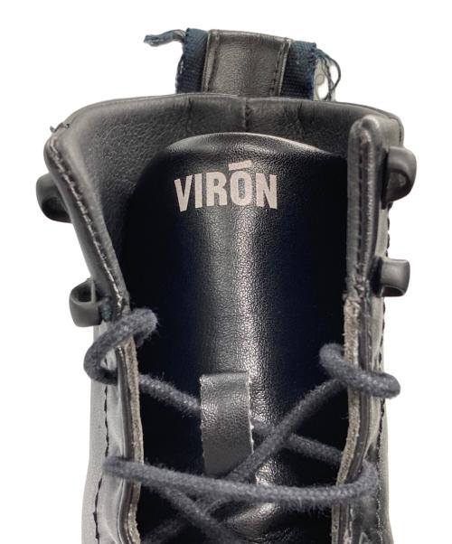 VIRON（ヴィロン）viron (ヴィロン) アップルレザー レースアップブーツ ブラック サイズ:44の古着・服飾アイテム