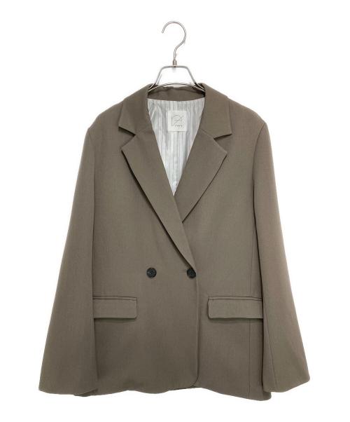 crewre（クルーレ）crewre (クルーレ) ダブルジャケット ベージュ サイズ:2の古着・服飾アイテム