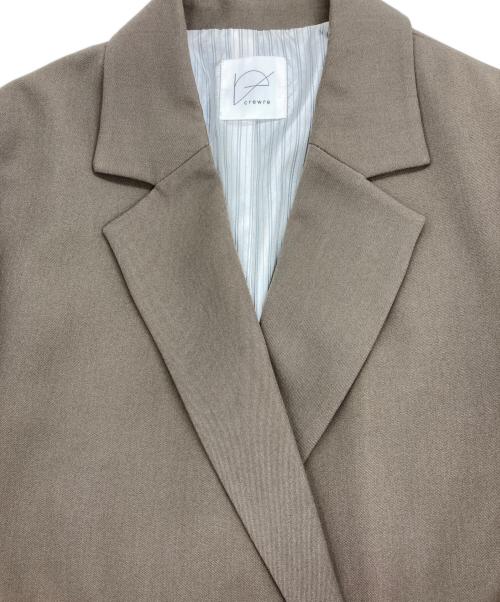 crewre（クルーレ）crewre (クルーレ) ダブルジャケット ベージュ サイズ:2の古着・服飾アイテム