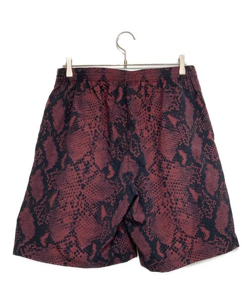 BUENA VISTA（ブエナビスタ）BUENA VISTA (ブエナビスタ) BV baggy shorts python レッド×ブラック サイズ:XLの古着・服飾アイテム