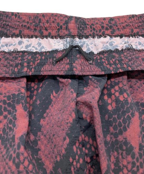 BUENA VISTA（ブエナビスタ）BUENA VISTA (ブエナビスタ) BV baggy shorts python レッド×ブラック サイズ:XLの古着・服飾アイテム