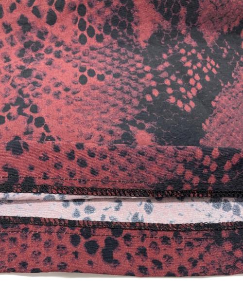 BUENA VISTA（ブエナビスタ）BUENA VISTA (ブエナビスタ) BV baggy shorts python レッド×ブラック サイズ:XLの古着・服飾アイテム