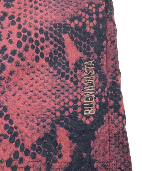 BUENA VISTA（ブエナビスタ）BUENA VISTA (ブエナビスタ) BV baggy shorts python レッド×ブラック サイズ:XLの古着・服飾アイテム