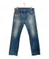 RRL（ダブルアールエル）の古着「ダメージ加工セルビッジデニムパンツ」｜インディゴ