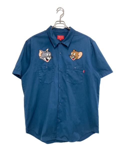 SUPREME（シュプリーム）SUPREME (シュプリーム) Tom＆Jerry S/S Work Shirt ネイビー サイズ:XLの古着・服飾アイテム