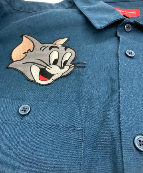 SUPREME（シュプリーム）SUPREME (シュプリーム) Tom＆Jerry S/S Work Shirt ネイビー サイズ:XLの古着・服飾アイテム