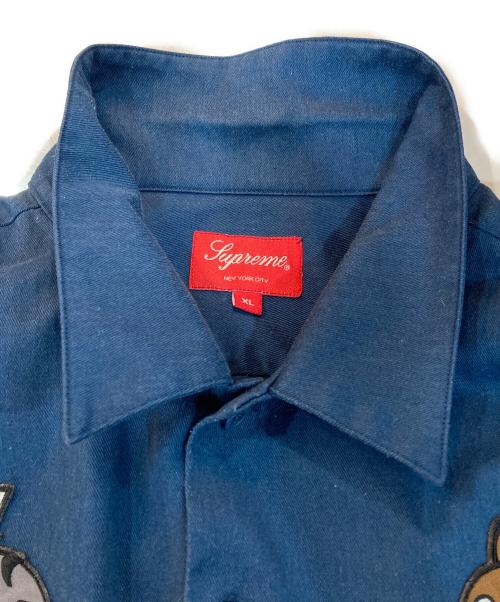 SUPREME（シュプリーム）SUPREME (シュプリーム) Tom＆Jerry S/S Work Shirt ネイビー サイズ:XLの古着・服飾アイテム