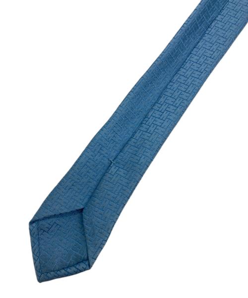 HERMES（エルメス）HERMES (エルメス) H織シルクネクタイ ブルー サイズ:-の古着・服飾アイテム