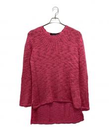 COMME des GARCONS HOMME PLUS（コムデギャルソンオムプリュス）の古着「Slub Knit Sweater」｜ピンク