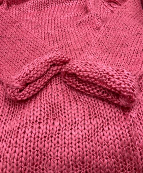 COMME des GARCONS HOMME PLUS（コムデギャルソンオムプリュス）COMME des GARCONS HOMME PLUS (コムデギャルソンオムプリュス) Slub Knit Sweater ピンク サイズ:Mの古着・服飾アイテム