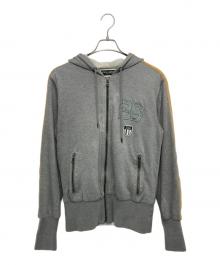 DOLCE & GABBANA（ドルチェ＆ガッバーナ）の古着「サイドライン スウェットジップパーカー」｜グレー