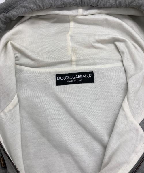 DOLCE & GABBANA（ドルチェ＆ガッバーナ）DOLCE & GABBANA (ドルチェ＆ガッバーナ) サイドライン スウェットジップパーカー グレー サイズ:SIZE 50の古着・服飾アイテム