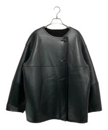 JOURNAL STANDARD relume（ジャーナルスタンダード レリューム）の古着「リバーシブルフェイクレザーコート」｜ブラック