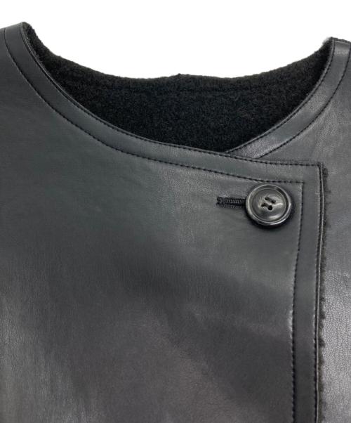 JOURNAL STANDARD relume（ジャーナルスタンダード レリューム）JOURNAL STANDARD relume (ジャーナルスタンダード レリューム) リバーシブルフェイクレザーコート ブラック サイズ:FREEの古着・服飾アイテム