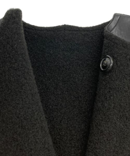 JOURNAL STANDARD relume（ジャーナルスタンダード レリューム）JOURNAL STANDARD relume (ジャーナルスタンダード レリューム) リバーシブルフェイクレザーコート ブラック サイズ:FREEの古着・服飾アイテム