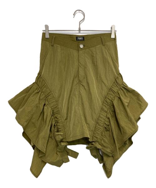 PAMEO POSE（パメオポーズ）PAMEO POSE (パメオポーズ) V Belt Skirt カーキ サイズ:Sの古着・服飾アイテム