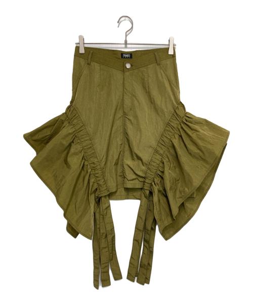PAMEO POSE（パメオポーズ）PAMEO POSE (パメオポーズ) V Belt Skirt カーキ サイズ:Sの古着・服飾アイテム