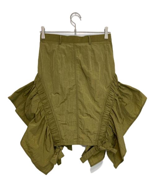 PAMEO POSE（パメオポーズ）PAMEO POSE (パメオポーズ) V Belt Skirt カーキ サイズ:Sの古着・服飾アイテム