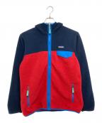 Patagoniaパタゴニア）の古着「Men's Lightweight Synchilla Snap-T Hoody」｜ネイビー×レッド