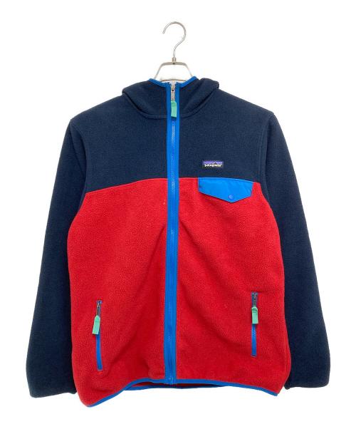 Patagonia（パタゴニア）Patagonia (パタゴニア) Men's Lightweight Synchilla Snap-T Hoody ネイビー×レッド サイズ:Mの古着・服飾アイテム