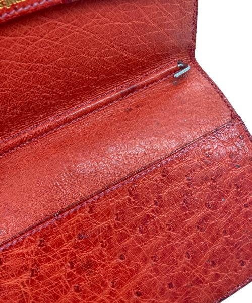 HERMES（エルメス）HERMES (エルメス) オーストリッチ アジェンダ手帳カバー レッドの古着・服飾アイテム