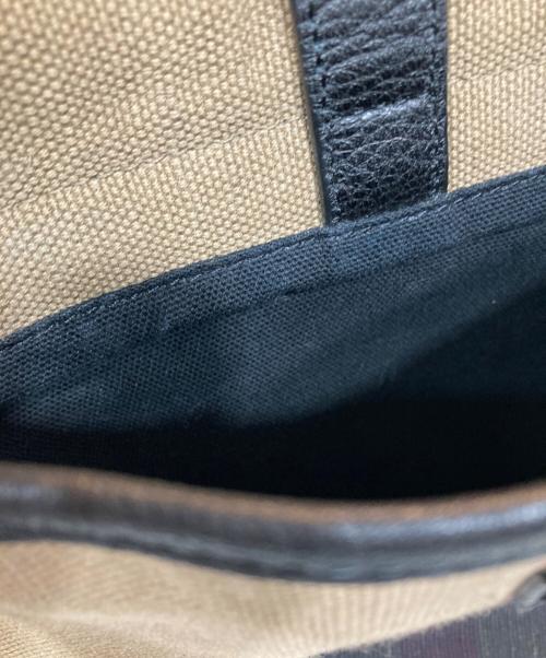BURBERRY（バーバリー）BURBERRY (バーバリー) メガチェック メッセンジャーバッグ ベージュ×ブラックの古着・服飾アイテム
