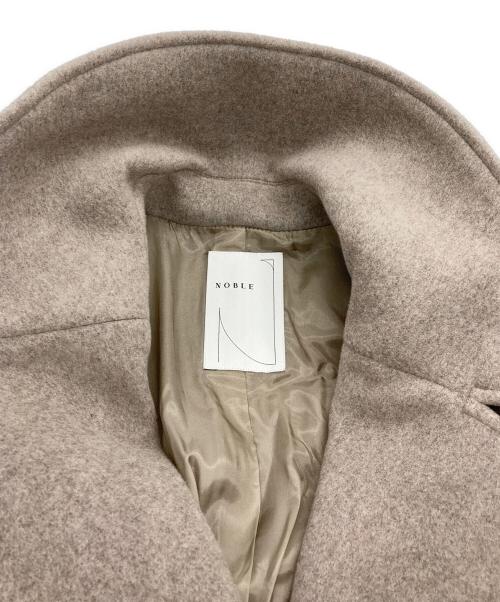 Noble（ノーブル）Noble (ノーブル) MTRビッグカラーコート ベージュ サイズ:36の古着・服飾アイテム