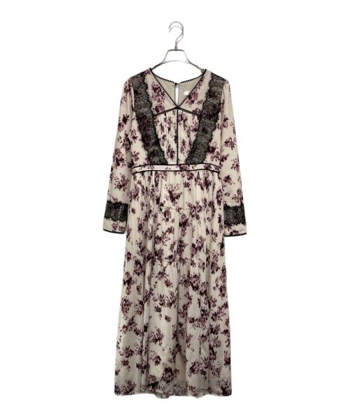 HER LIP TO（ハーリップトゥ）HER LIP TO (ハーリップトゥ) Grasse Floral Pleated Dress ベージュ サイズ:Mの古着・服飾アイテム