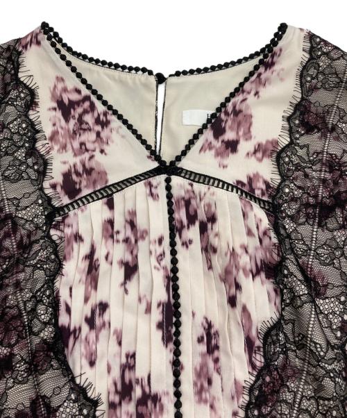 HER LIP TO（ハーリップトゥ）HER LIP TO (ハーリップトゥ) Grasse Floral Pleated Dress ベージュ サイズ:Mの古着・服飾アイテム