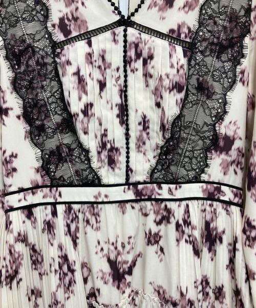 HER LIP TO（ハーリップトゥ）HER LIP TO (ハーリップトゥ) Grasse Floral Pleated Dress ベージュ サイズ:Mの古着・服飾アイテム
