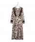 HER LIP TO（ハーリップトゥ）の古着「Grasse Floral Pleated Dress」｜ベージュ