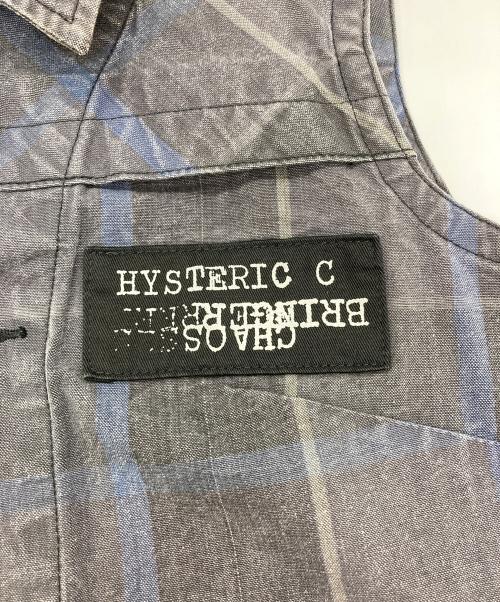 hysteric（ヒステリック）HYSTERIC (ヒステリック) チェックベスト グレー サイズ:FREEの古着・服飾アイテム