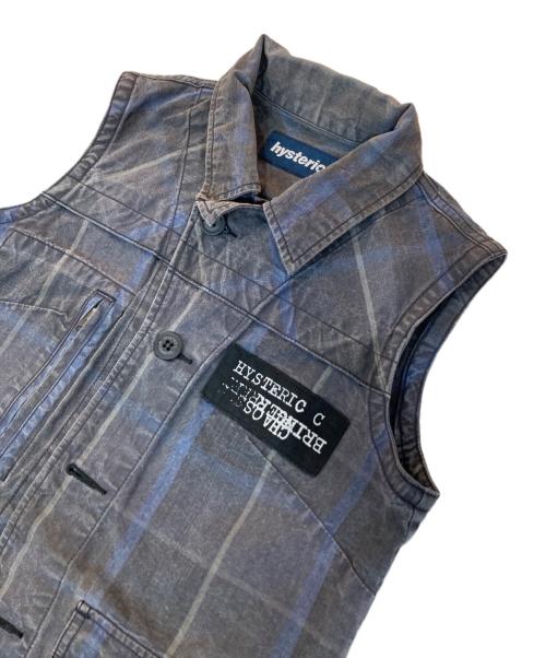 hysteric（ヒステリック）HYSTERIC (ヒステリック) チェックベスト グレー サイズ:FREEの古着・服飾アイテム