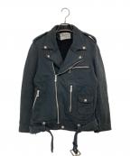 hystericsヒステリックス）の古着「HEAVYコットン ダブルライダースジャケット」｜ブラック
