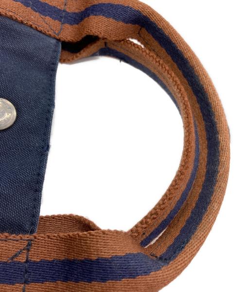 HERMES（エルメス）HERMES (エルメス) フールトゥMM トートバッグ ネイビー×ブラウンの古着・服飾アイテム