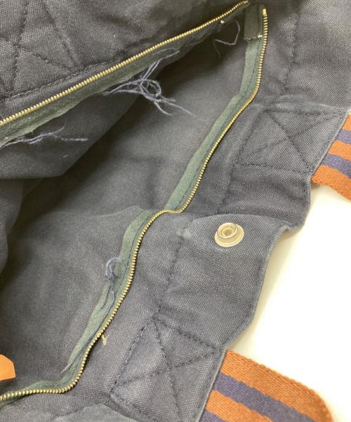 HERMES（エルメス）HERMES (エルメス) フールトゥMM トートバッグ ネイビー×ブラウンの古着・服飾アイテム